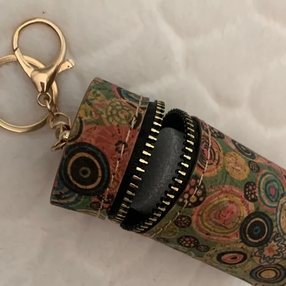 Colorful Patterned Keychain Pouch - Picture 3 of 3